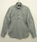 画像: RRL メタルボタン チンスト＆マチ付き ワークシャツ ストライプ (USED) 「L/S Shirt」 入荷しました。