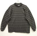 画像: 90'S WILLOW BAY ジャガードボーダー モックネック 長袖Tシャツ USA製 (VINTAGE) 「T-Shirt」 入荷しました。