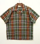 画像: 60'S GULFCREST 半袖 オープンカラーシャツ チェック柄 (VINTAGE) 「S/S Shirt」 入荷しました。