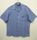 画像: 90'S RALPH LAUREN リネン/シルク 半袖 オープンカラーシャツ BLUE (VINTAGE) 「S/S Shirt」 入荷しました。