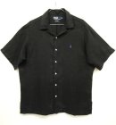 画像: 90'S RALPH LAUREN リネン 半袖 オープンカラーシャツ BLACK (VINTAGE) 「S/S Shirt」 入荷しました。