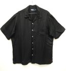 画像: 90'S RALPH LAUREN リネン/シルク 半袖 オープンカラーシャツ BLACK (VINTAGE) 「S/S Shirt」 入荷しました。