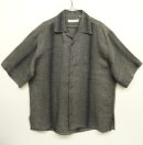 画像: EQUILIBRIO リネン オープンカラーシャツ チャコール イタリア製 (USED) 「S/S Shirt」 入荷しました。