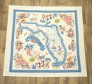 画像: OLD FLORIDA MAP ファブリック テーブルクロス 120cm x 134cm (ANTIQUE) 「Antique Goods」 入荷しました。