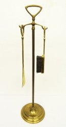 画像: ブラス製 靴ベラ & ブラシ スタンド (ANTIQUE) 「Antique Goods」 入荷しました。