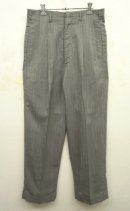 画像: 60'S UNKNOWN プリーツ入り スラックス カスリ柄 WALDESジップ (VINTAGE) 「Bottoms」 入荷しました。