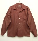 画像: 70'S TOWNCRAFT 無地 オープンカラーシャツ バーガンディ (VINTAGE) 「L/S Shirt」 入荷しました。