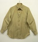 画像: 50'S アメリカ軍 US ARMY "STAND-UP COLLAR" ポプリンシャツ KHAKI (VINTAGE) 「L/S Shirt」 入荷しました。