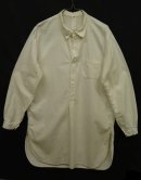 画像: 50'S ユーロワーク マチ付き リネン グランパシャツ ロングシャツ ホワイト (VINTAGE) 「L/S Shirt」 入荷しました。