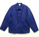 画像: ユーロワーク HBT ワークジャケット カバーオール BLUE (VINTAGE) 「Jacket」 入荷しました。