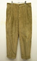 画像: BROOKS BROTHERS ツープリーツ 太畝 コーデュロイパンツ TAN (USED) 「Bottoms」 入荷しました。