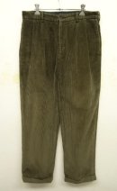 画像: BROOKS BROTHERS ツープリーツ 太畝 コーデュロイパンツ OLIVE (USED) 「Bottoms」 入荷しました。