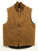 画像: 90'S CARHARTT 裏地キルティング ダックベスト BROWN (VINTAGE) 「No Sleeve」 入荷しました。