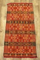 画像: ハンドウーブン ウール キリム ラグ 132cm x 69cm (ANTIQUE) 「Antique Goods」 入荷しました。