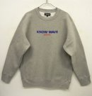 画像: KNOW WAVE ヘビーウエイト クルーネック スウェット ロゴ刺繍 GREY (NEW) 「Sweat Shirt」 入荷しました。