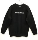 画像: KNOW WAVE ヘビーウエイト クルーネック スウェット ロゴ刺繍 BLACK (NEW) 「Sweat Shirt」 入荷しました。