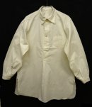 画像: 50'S スウェーデン軍 リネンキャンバス グランパシャツ WHITE (DEADSTOCK) 「L/S Shirt」 入荷しました。