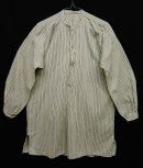 画像: ユーロヴィンテージ スタンドカラー グランパシャツ ホワイト/ブルー ストライプ (VINTAGE) 「L/S Shirt」 入荷しました。