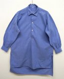 画像: ユーロヴィンテージ マチ付き グランパシャツ ブルー (VINTAGE) 「L/S Shirt」 入荷しました。