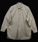 画像: ユーロヴィンテージ マチ付き グランパシャツ ホワイト/グレー ストライプ (VINTAGE) 「L/S Shirt」 入荷しました。