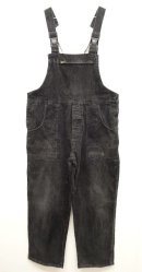 画像: ユーロヴィンテージ 太畝コーデュロイ オーバーオール ブラック (VINTAGE) 「Bottoms」 入荷しました。