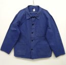 画像: ユーロワーク HBT ヘリンボーンツイル ワークジャケット カバーオール ブルー (VINTAGE) 「Jacket」 入荷しました。
