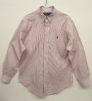 画像: RALPH LAUREN 長袖 BDシャツ WHITE/RED ストライプ柄 (USED) 「L/S Shirt」 入荷しました。