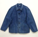 画像: ユーロワーク HBT ヘリンボーンツイル ワークジャケット カバーオール ブルー (VINTAGE) 「Jacket」 入荷しました。