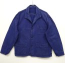 画像: ユーロワーク イタリアンカラー ワークジャケット カバーオール ブルー (VINTAGE) 「Jacket」 入荷しました。