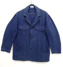 画像: ユーロワーク フラップ付きポケット ワークジャケット カバーオール ブルー (VINTAGE) 「Jacket」 入荷しました。