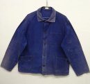 画像: ユーロワーク フェード ワークジャケット カバーオール ブルー (VINTAGE) 「Jacket」 入荷しました。