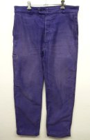 画像: ADOLPHE LAFONT フックボタン モールスキンパンツ ナス紺 (VINTAGE) 「Bottoms」 入荷しました。