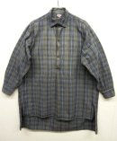 画像: ユーロヴィンテージ コットン グランパシャツ チェック柄 (VINTAGE) 「L/S Shirt」 入荷しました。