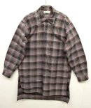 画像: ユーロヴィンテージ マチ付き コットン グランパシャツ チェック柄 フランス製 (VINTAGE) 「L/S Shirt」 入荷しました。