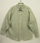 画像: LL Bean 長袖 ストライプシャツ ライトグリーン/ホワイト (USED) 「L/S Shirt」 入荷しました。