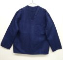 画像: ハンガリー軍 リネン Vネック スリーピングシャツ ネイビー染 (VINTAGE) 「L/S Shirt」 入荷しました。