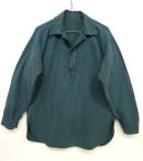 画像: スウェーデン軍 M55 裾ラウンド ミリタリーシャツ ダークブルー (VINTAGE) 「L/S Shirt」 入荷しました。