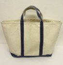 画像: 80'S LL Bean 2色タグ 耳付き キャンバス トートバッグ ネイビー USA製 (VINTAGE) 「Bag」 入荷しました。