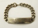 画像: IDプレート チェーンブレスレット シルバー (VINTAGE) 「Accessorie」 入荷しました。