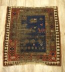 画像: オールド トライバルラグ 116cm x 105cm (ANTIQUE) 「Antique Goods」 入荷しました。