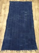 画像: アフリカン インディゴ ファブリック ラージサイズ 207cm x 107cm DK INDIGO (ANTIQUE) 「Antique Goods」 入荷しました。