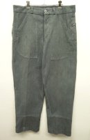 画像: 50'S スイス軍 メタルボタン グリーンデニム ワークパンツ (VINTAGE) 「Bottoms」 入荷しました。
