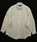 画像: 90'S RALPH LAUREN "YARMOUTH" 同色ロゴ 長袖 BDシャツ WHITE (VINTAGE) 「L/S Shirt」 入荷しました。