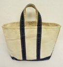 画像: 80'S LL Bean 2色タグ 耳付き キャンバス トートバッグ ネイビー USA製 (VINTAGE) 「Bag」 入荷しました。