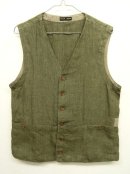 画像: FRANK LEDER リネン ベスト オリーブ ドイツ製 (USED) 「No Sleeve」 入荷しました。
