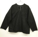画像: ハンガリー軍 リネン Vネック スリーピングシャツ ブラック染 (VINTAGE) 「L/S Shirt」 入荷しました。
