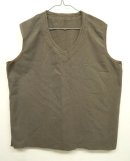 画像: 50'S フランス軍 Vネック ホスピタルベスト KHAKI (VINTAGE) 「No Sleeve」 入荷しました。
