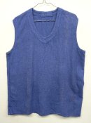画像: 50'S フランス軍 Vネック ホスピタルベスト BLUE (VINTAGE) 「No Sleeve」 入荷しました。