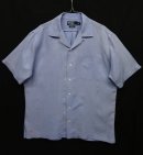 画像: 90'S RALPH LAUREN "CALDWELL" シルク/リネン 半袖 オープンカラーシャツ SAX (VINTAGE) 「S/S Shirt」 入荷しました。
