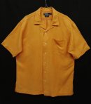 画像: 90'S RALPH LAUREN "CALDWELL" シルク/リネン 半袖 オープンカラーシャツ ORANGE (VINTAGE) 「S/S Shirt」 入荷しました。